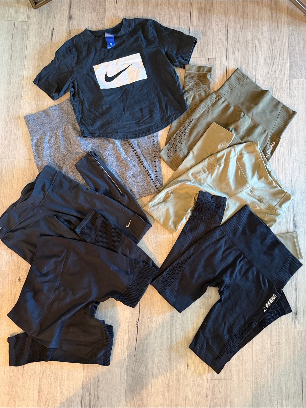 Mixed Nike, gymshark, Jed North, and Fabletics Activewear- XS/S
